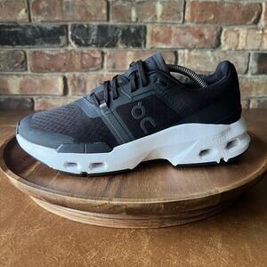 On Cloudpulse Black White Women's 8 Firm Helion Gym HIIT Trainer Shoes Sneakers